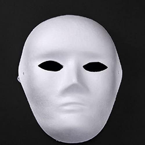 Ipetboom Predator Mask Predator Mask 4pcs DIY бела хартија маски пулпа празна рака насликани маски за личност маски за личност оперски маскирани