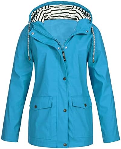 Womenените цврста водоотпорна јакна од дожд плус големина на отворено ветровидолифно качулка, обичен скијачки скијачки јакни, планински ветерници