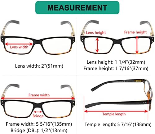 Очила Заштедете 10% На Комплет 5 Пакети Класични Очила За Читање и 5 Пакети Гроздобер Читатели Црна-желка +1,75