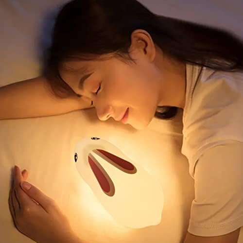 Салуоке бебе ноќно светло 7 -боја: мека силиконска расадник светло за детска соба декор со преносни слатки животински светла за