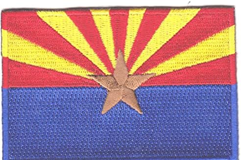 Аризона државно знаме железо на извезено лепенка југозападно 3 “