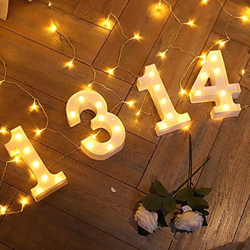 Sh-ruidu LED броеви светло знаци, ноќно светло за свадба годишнина од роденденска забава дома бар декор