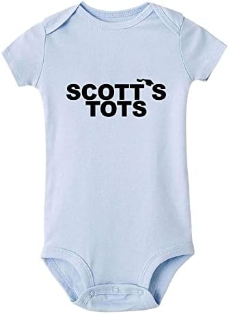 Скотот на Скот, симпатична телесна романи за новороденчиња, унисекс бебе кратко/долги ракави