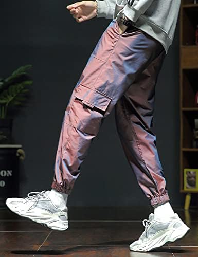 Advresf mens joggers панталони хип хоп улична облека карго -пан -случајна спортска патека за џемпери рефлексивни харен обични панталони