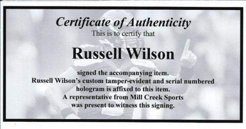 Расел Вилсон автограмираше врамена 16x20 фотографија Сиетл Seahawks Super Bowl XLVIII RW Holo Acto 200374 - Автограмирани НФЛ фотографии