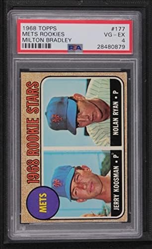 1968 Топпс 177 MB Mets Rookies Nolan Ryan/Jerry Koosman New York Mets PSA PSA 4,00 Mets