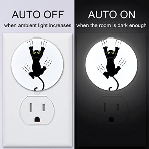 2 приклучок за приклучок за ноќно светло LED ноќно светло мачка грабање со канџи со сензор за самрак до до-до-до-до-до-до-до-до-до-до-до-до-до-до-работа