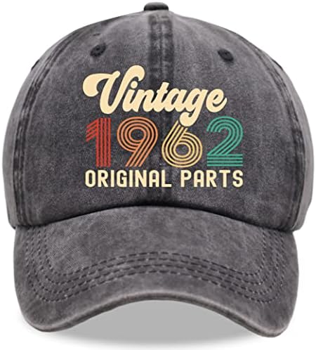 Смешно гроздобер Оригинални делови од 1963 година, прилагодливо измиено памучно бејзбол капа за жени мажи