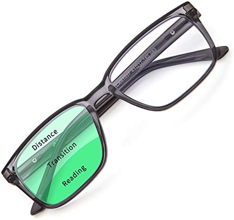 Фејсвеар Прогресивни Мултифокус Очила За Читање Квадратни Сини Светлосни Блокирачки Очила Мажи Жени Мултифокални Читатели