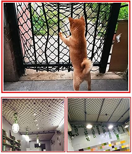 Децата за миленичиња АВСАД ПЕТ безбедна мрежа, мрежа за безбедност на мачки, игралиште најлон јаже балконски скали заштитни мрежи,