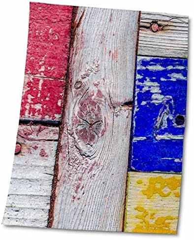 3drose Слика на гранџ дрвени штици насликани во уметнички стил на неопластизам - крпи