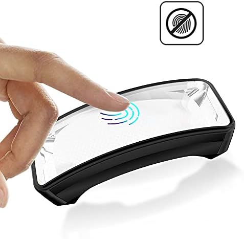 Случај за заштитник на екранот Компатибилен со Fitbit Inspire HR Целосно заштитно куќиште меко обложен TPU покритие-копирање на гребење