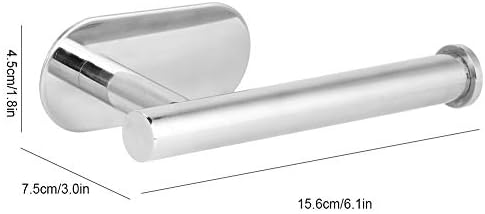 NKII решетката за хартија од не'рѓосувачки челик модерен стил Roll Paper Rack Издржлив држач за ткиво практичен додаток за тоалет за бања