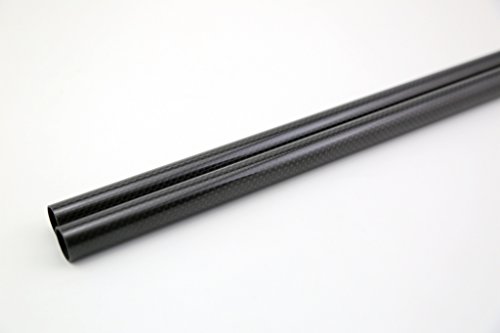 Шина 3К Ролна Завиткана 25мм Цевка Од Јаглеродни Влакна 23мм х 25мм х 500мм Сјајна ЗА РК Квад