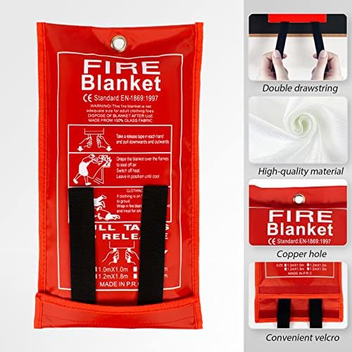 Frabld Fire Fire For за дома и кујна, Fiberglass Fire Fire Итни случаи за луѓе, заштита од ретардант на пламен и изолација на топлина