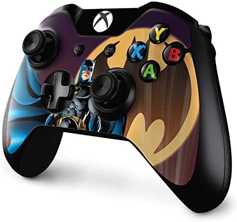Skinit Decal Gaming Chage компатибилен со контролорот Xbox One - Официјално лиценциран Ворнер Брос Бетмен во дизајнот на небото