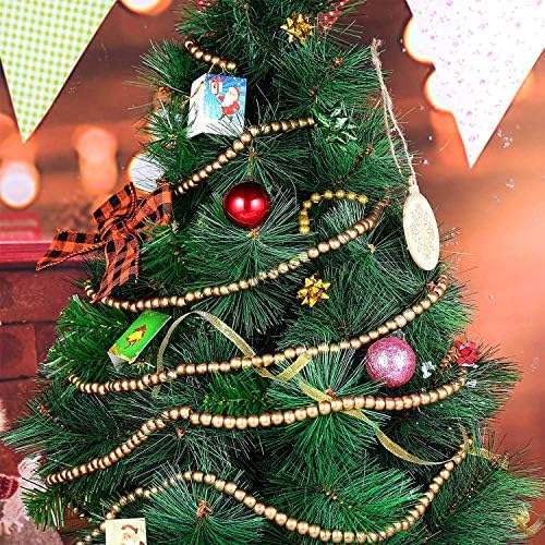 Шкси 12 Стапки Божиќна Дрвена Мушка Венец Дрво Мушка Венец Украси За Новогодишни Елки За Божиќни Празници