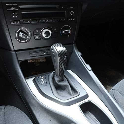 ABS јаглеродни влакна компатибилни со BMW E90 јаглеродни влакна шема на менувачот на копчето за промена на копчето за промена на копчето, јаглеродни