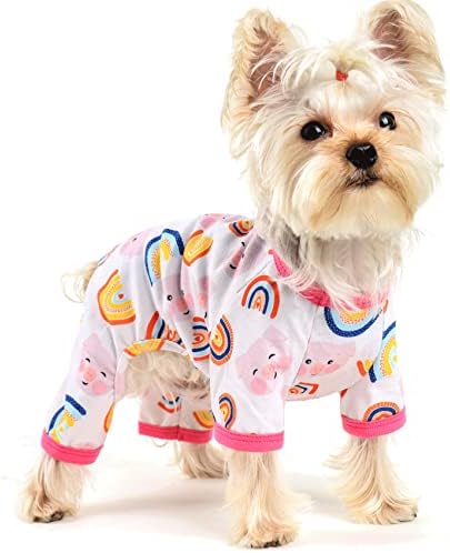 Куче Пижами, Пинк Куче Пјс Пролет Кученце Еден Летен Миленичиња Џеми Куче Облека За Мали Средни Кучиња Девојка, Мачка Облека Облека