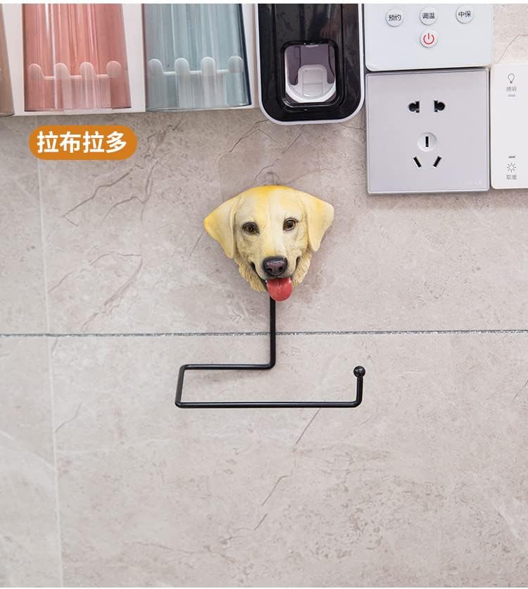 Држач за кујна за кучиња за кучиња кујнски хартија решетка за бања за бања за бања за пешкир, едноставно стоејќи држач за ролна на хартија