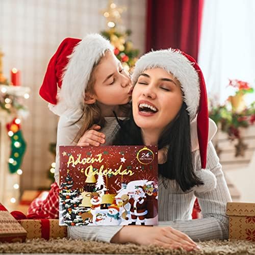 Божиќен Календар За Одбројување 2022 Девојки Доаѓање Календар Слепа Кутија 24 Дена Божиќно Одбројување Изненадување Слатки Подароци