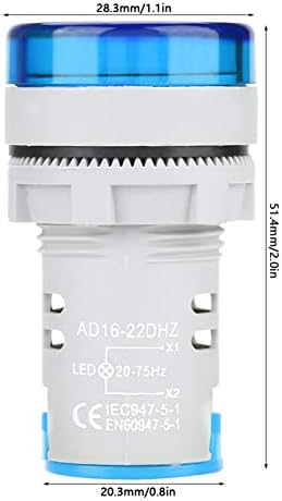 AUTECEN SIGNAT AC HERTZ INDICATOR LIGHT, Исклучителна изработка на индикаторот Hz Round ST16Hz LED Hz индикатор Компактна големина