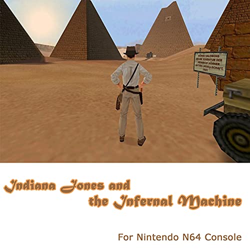 Индијана onesонс и пеколната машина Нова кертриџ за видео игри за N64 Конзола за игри американска верзија