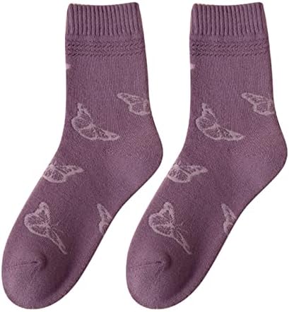 Виорен густ дебели чорапи жени чорапи со средна цевка есен и зима плус кадифе дебели топла компресија за компресија за жени