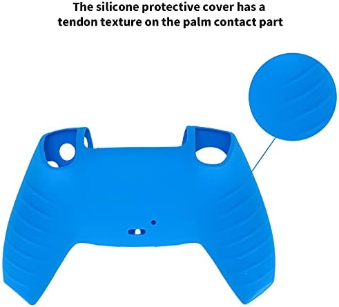 Ракувајте со силиконски ракав, контролор за удобност во прав од силиконски шок -отпорен за PS5