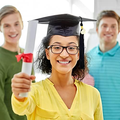 Дипломирање капа за матура со 2023 година злато привлечност и клуч за клучеви （двојна употреба）, 2023 година со единечна боја за дипломирање