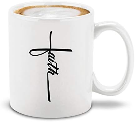 Shop4ever вера крст керамички кафе чај чаша чаша чаша Исус кригла