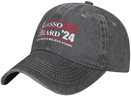 Ласо-брада-2024 кампања избори Подароци црна каубојска капа гроздобер измиена потресена тато капа за бејзбол капа камионџија капа
