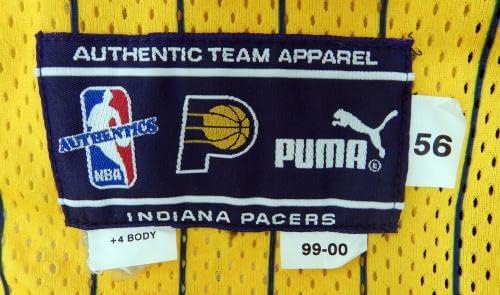 1999-00 Индијана Пејсерс празна игра издаде златен дрес 56 DP31853 - НБА игра користена