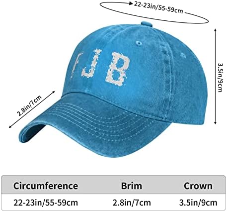 F-uck Biden F.J.B Pro American Unisex Бејзбол капа памук одговара на мажи жени измиени тексас прилагодлива тато капа