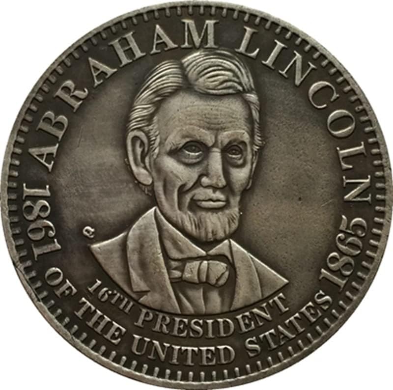 1865 година Американски комеморативни монети монети бакарни сребрени позлатени антички сребрени долари странски комеморативни монети