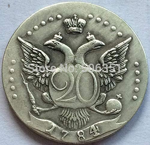 Русија 20 Копекс Екатерина II 1784 Копирање на монети Подароци за копирање