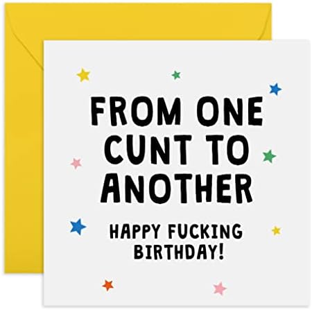 Централна 23 необична картичка за роденден за жени - 'Еден c*nt на друга' - груби честитки за неа - за сестра со најдобар пријател - доаѓа