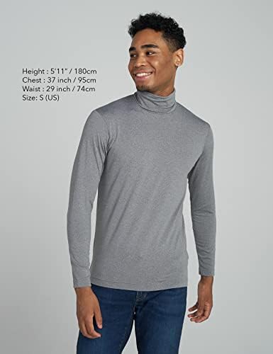 Термички врвови за машка долна облека од машката лапаса, светло/средна тежина руно наредени долги ракави кошула под маичка M122/M124