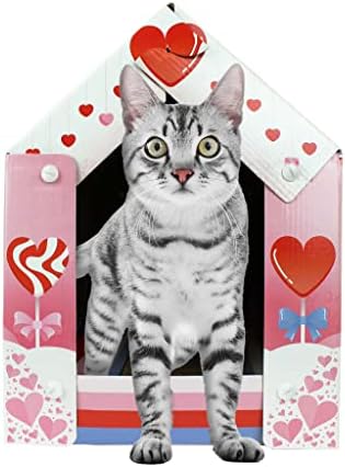 Американски Мачка Клуб Љубов Колиба Мачка куќа &засилувач; Мачка Гребење со / Бонус Коча Билка Вклучени