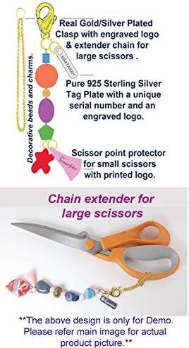 Ножици Fobs by Scissorfobz-Elegant Collection- клучен прстен клуч на ланецот на ланецот на ланецот на нараквица ранец ранец торбичка торба