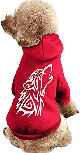 Смешно племенски волк завива печатено домашно милениче кучиња, скокање мачка џемпер, пуловер, домашно милениче кученце облека