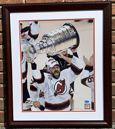 Шампионите на Кен Данеко NJујорк, Стенли Купот потпишаа 16x20 Фотографија и врамени JSA - Автограмирани НХЛ Фотографии