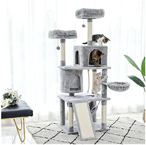 N/Голема Рамка За Качување На Мачки Повеќеслоен Столб За Гребење Со Отпорно Игралиште За Мачки Сисал Мачка