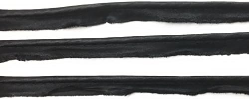 Корнд, цевководи, трим, црна сатенска усна кабел за перници за облека, ламби, драперии 5 јарди ПИ-129/108