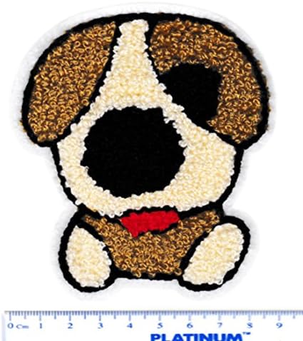 Голем Chenille Cult Cuppy Dog Bog Patch 10,5cm - Детско - Girly - закрпи - џемпер - Худи - кученце