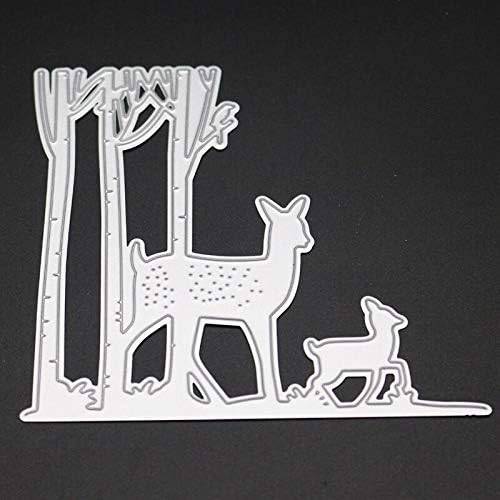 Зборо-хео шумски елени за сечење мувла DIY декорација за декорација на хартија за хартија за хартија за печати
