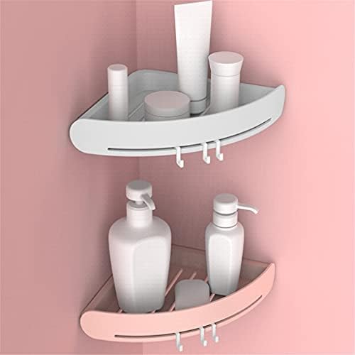 SDGH Домаќинството за складирање на бања за складирање на тоалети Организатор на када држач за када монтиран агол решетка водоотпорна