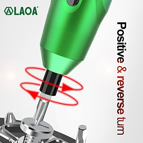 LAOA MINI ELECTRECHITER SCRERKPIVER Постави 3,7V литиум-јонска батерија со повеќе функции на мерач на безжична енергија за напојување