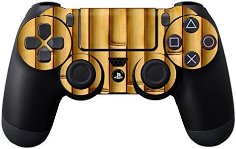 MOINYSKINS Кожа компатибилна со Sony PlayStation DualShock PS4 Контролер кутија за обвивка на налепници на налепници бамбус
