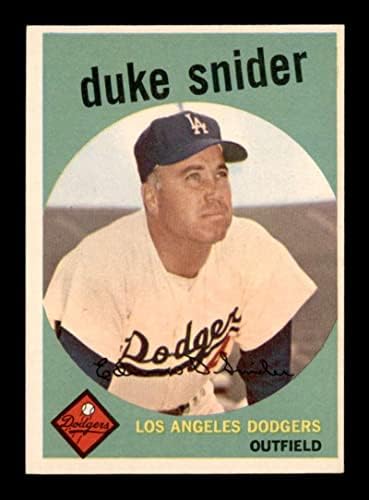 20 Војводата Снајдер - 1959 Топс Бејзбол Картички Оценет ЕКС+ - Бејзбол Плочи Автограмирани Гроздобер Картички